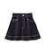 ハートボタンフレアミニスカート