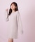 袖リボンニットワンピース