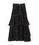 アシメティアードスカート