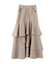 アシメティアードスカート