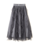 縦ラッフルチュールスカート