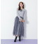 縦ラッフルチュールスカート