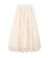 縦ラッフルチュールスカート
