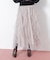 縦ラッフルチュールスカート