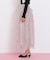 縦ラッフルチュールスカート