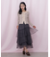 チュールランダムティアードスカート