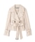 スタンドカラーショートトレンチコート