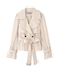 スタンドカラーショートトレンチコート