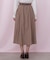 ベルト付き配色ステッチフレアスカート
