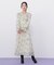 花柄ボリュームフリルワンピース