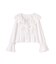 レーストリムラッフルブラウス