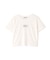 ショート丈刺繍ロゴTシャツオーガニックコットン