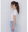 ショート丈刺繍ロゴTシャツオーガニックコットン