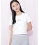ショート丈刺繍ロゴTシャツオーガニックコットン