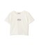 ショート丈刺繍ロゴTシャツオーガニックコットン