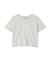 ショート丈刺繍ロゴTシャツオーガニックコットン
