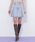 構築パネルデニムミニスカート
