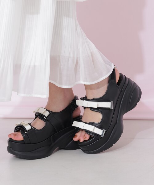 ダブルリボンサンダル｜ジルバイジルスチュアートの通販｜&mall