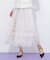 ヘムレースプリーツチュールスカート
