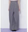 チェーンベルトタックワイドパンツ