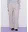 チェーンベルトタックワイドパンツ