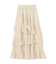 プリーツランダムティアードスカート