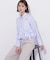 フリルヘムショートブラウス