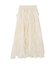 縦ラッフルシアースカート