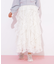 縦ラッフルシアースカート
