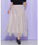縦ラッフルシアースカート