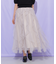 縦ラッフルシアースカート