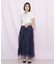 縦ラッフルシアースカート