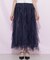 縦ラッフルシアースカート