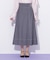 バイカラーステッチAラインフレアスカート