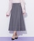バイカラーステッチAラインフレアスカート