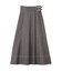 バイカラーステッチAラインフレアスカート