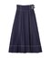 バイカラーステッチAラインフレアスカート