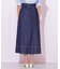 バイカラーステッチAラインフレアスカート