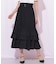 ベルト付きアシメヘムスカート