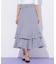 ベルト付きアシメヘムスカート