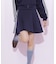 配色ラインレースミニスカート