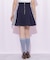 配色ラインレースミニスカート