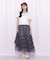 イレギュラーフリルレイヤードスカート