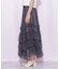 イレギュラーフリルレイヤードスカート
