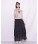 縦ラッフルシアースカート