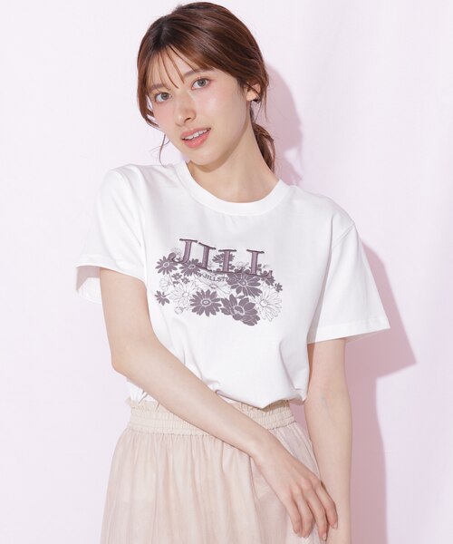 フラワーロゴTシャツ OC｜ジルバイジルスチュアートの通販｜&mall