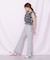 シャーリングシアーリングチェックブブラウス
