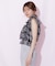 シャーリングシアーリングチェックブブラウス