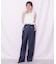 シャーリングシアーリングチェックブブラウス