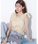 シャーリングシアーリングチェックブブラウス
